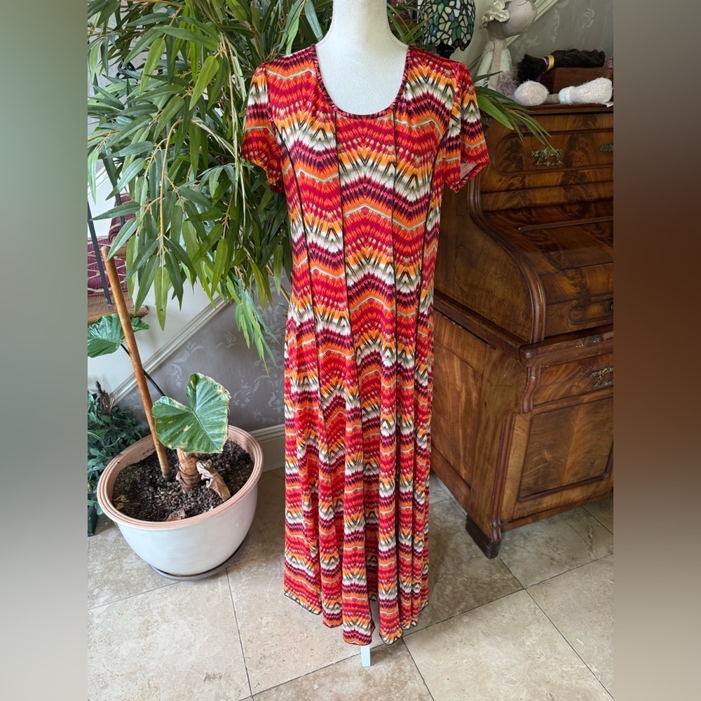 Sami and Jo ladies maxi short sleeve dress excellent condition size large - Picture 6 of 16